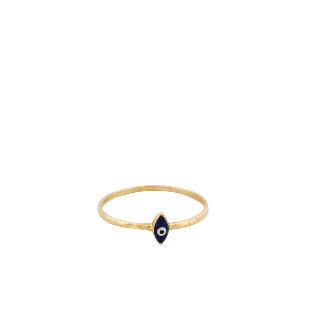 Anillo Ojo Turco Oro 10 K + Obsequio.