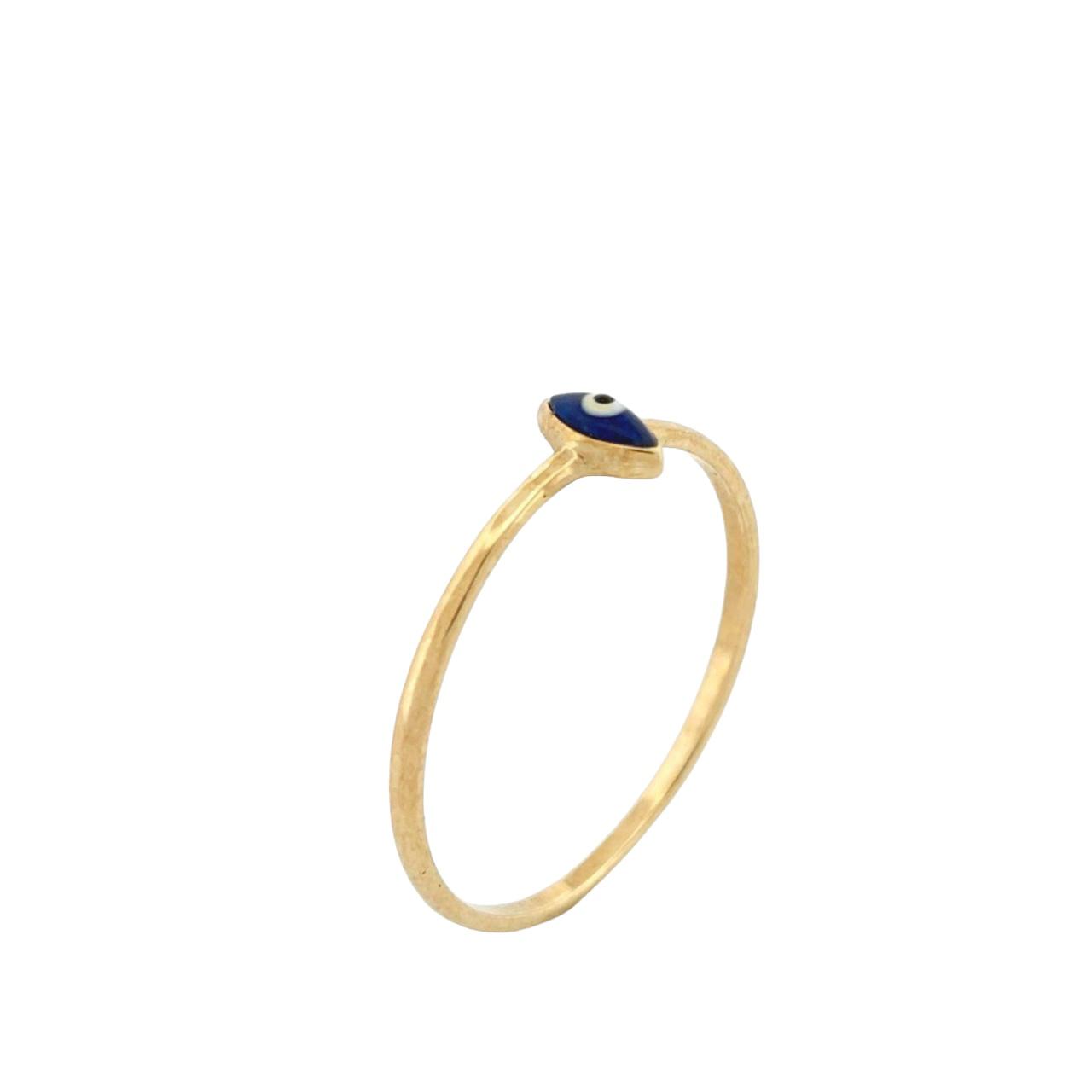 Anillo Ojo Turco Oro 10 K + Obsequio.