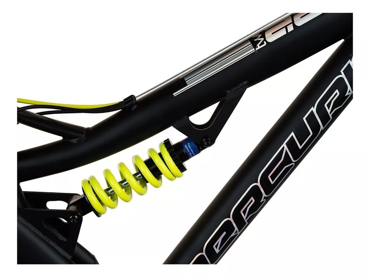 BICICLETA MERCURIO DH KAIZER 26 NEGRO/VERDE CON CASCO