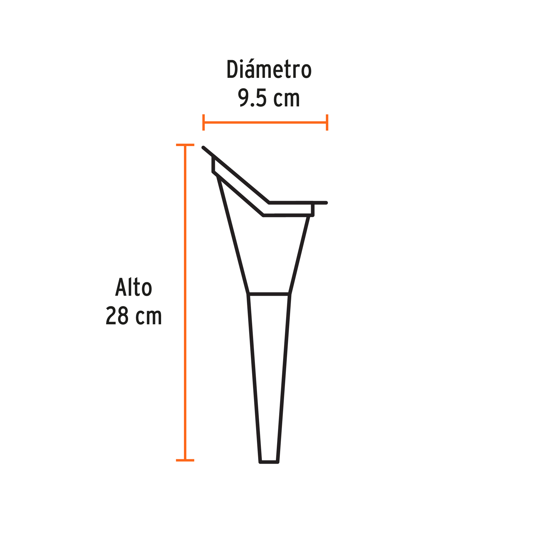 Embudo plástico 2.5", Para usos generales y gasolina, llenado de bidones, tanques, tambos, botes, botellas.