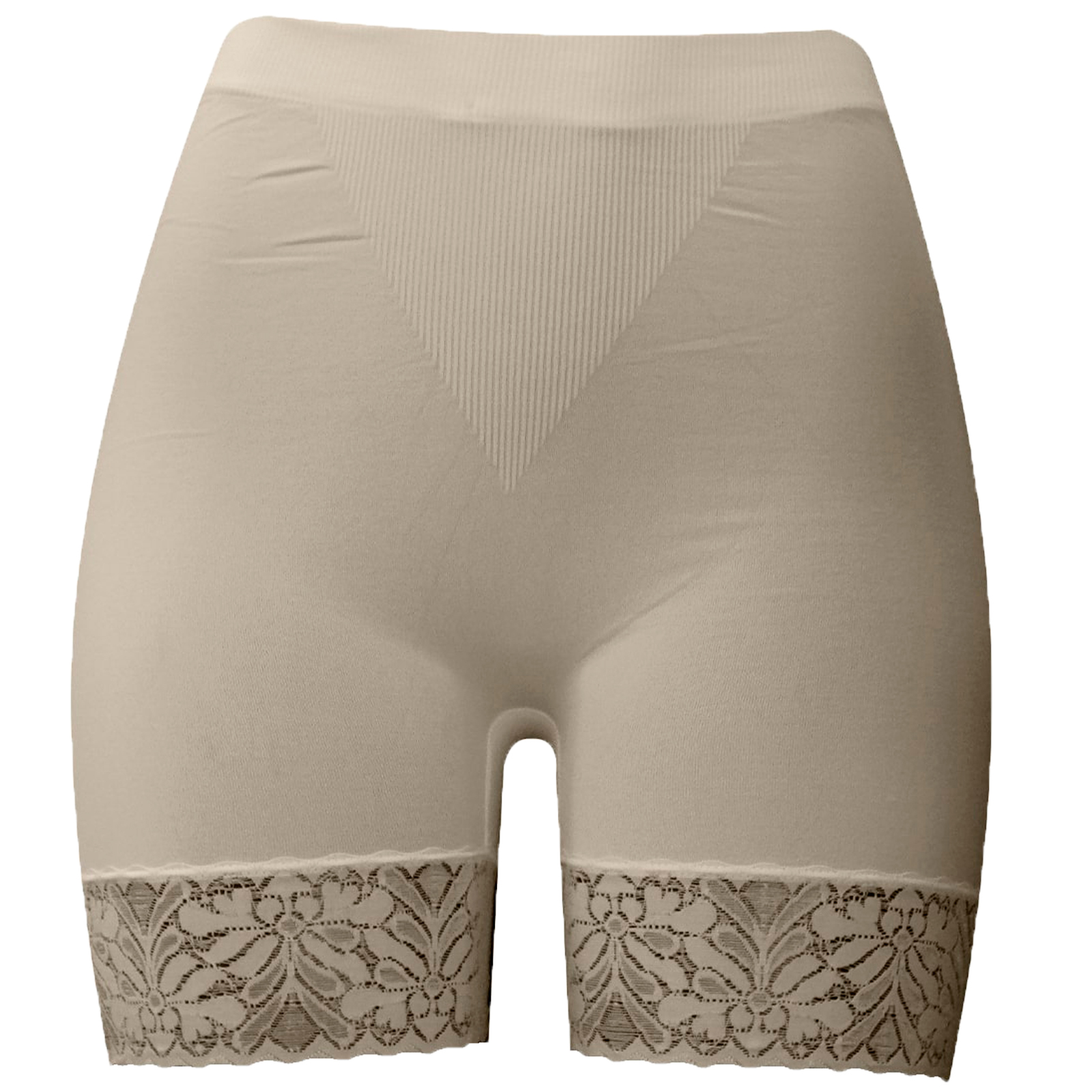 Shorts Mujer Push Up Beige Levanta Pompa Unitalla Encaje Pantaleta Braga Boxer Bikini Ropa Interior Tanga
