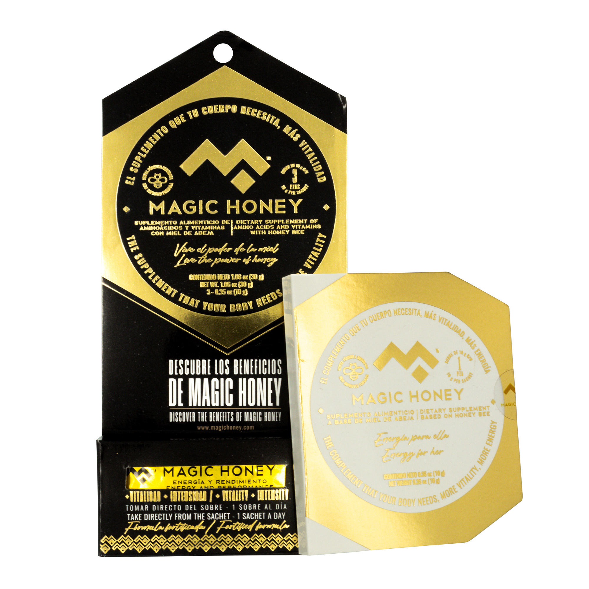 MAGIC HONEY 3 SACHETS HOMBRE + 1 SACHET MUJER
