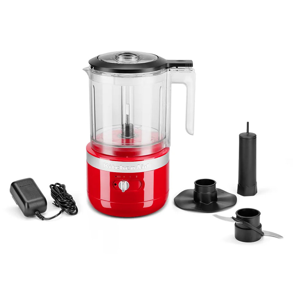 Procesador de Alimentos Inalámbrico KitchenAid 7KFCB519MPA 5 Tazas Passion Red.