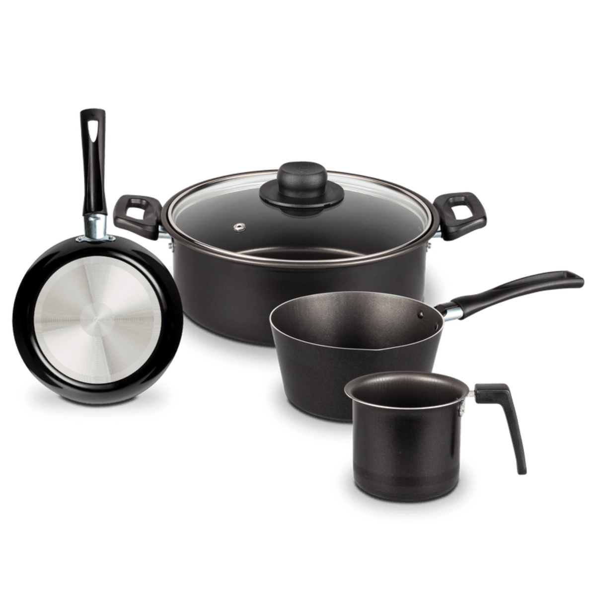 Bateria de Cocina Vasconia 86565 / 98656 Deleite 5 Piezas Negro ALBY3*