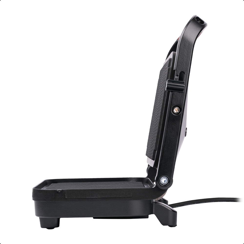 Daewoo Panini Grill para 2 rebanadas DHG-2675 con potencia de 1200W.
