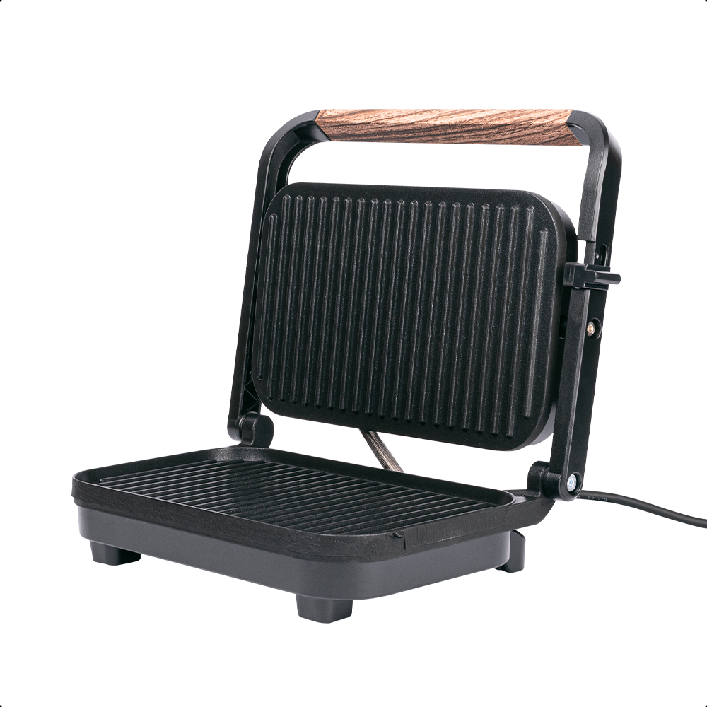 Daewoo Panini Grill para 2 rebanadas DHG-2675 con potencia de 1200W.
