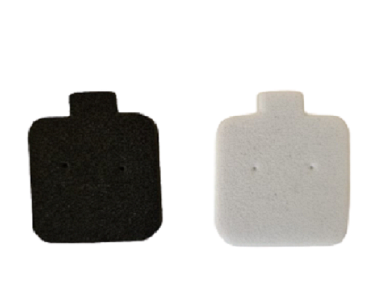 Blisters para aretes de 2.5 x 2.8 cm de fomy 300 Almohadillas para aretes, blancos o negros