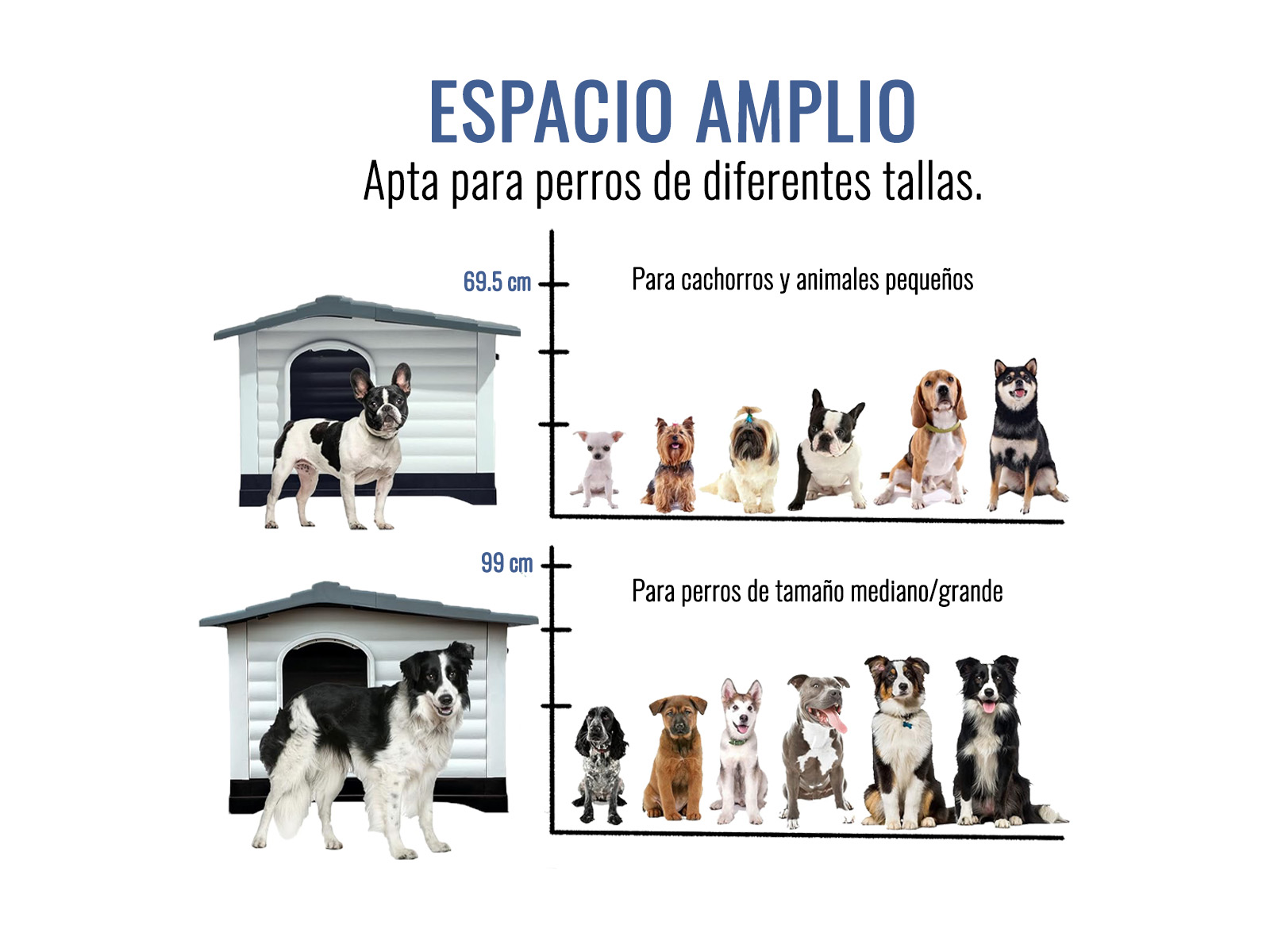 CASA PARA MASCOTAS MODELO ELAN RAZA GRANDE