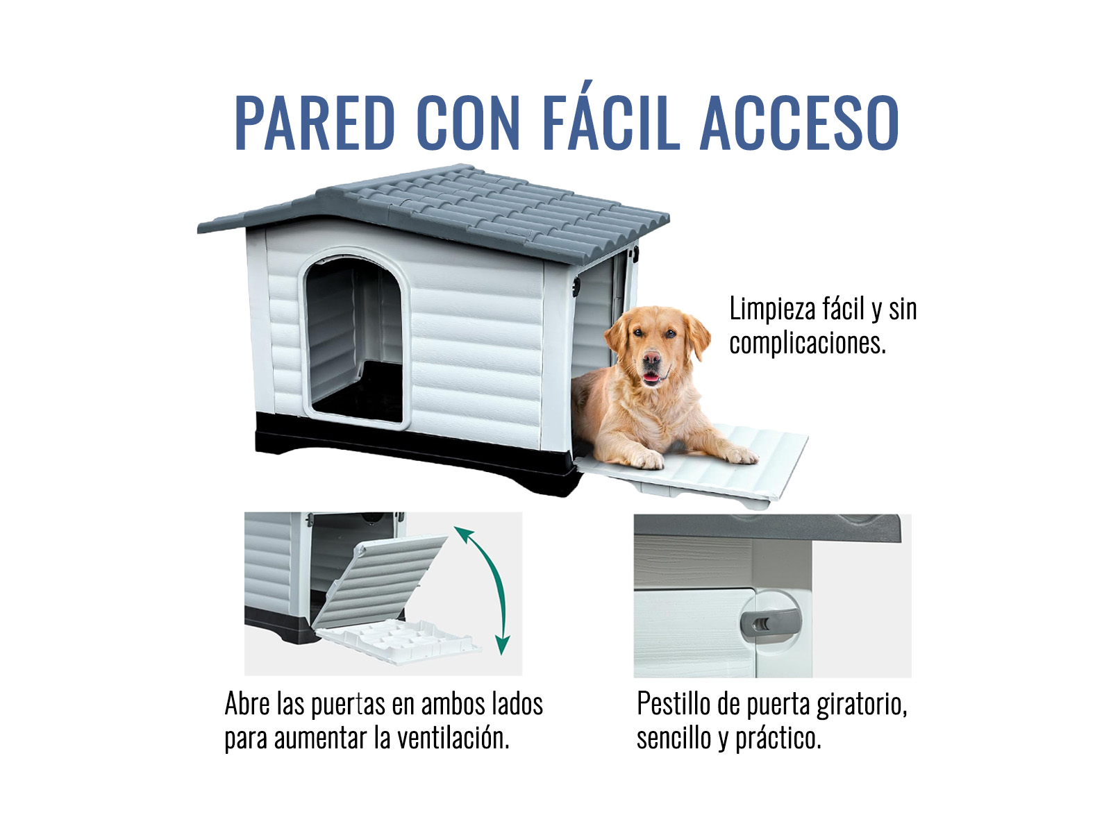 CASA PARA MASCOTAS MODELO ELAN RAZA GRANDE