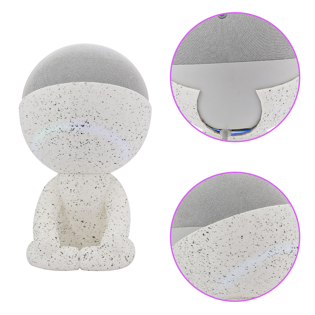 Base Para Alexa Echo 4Ta Generación (grande) Robert Zen Granito HD