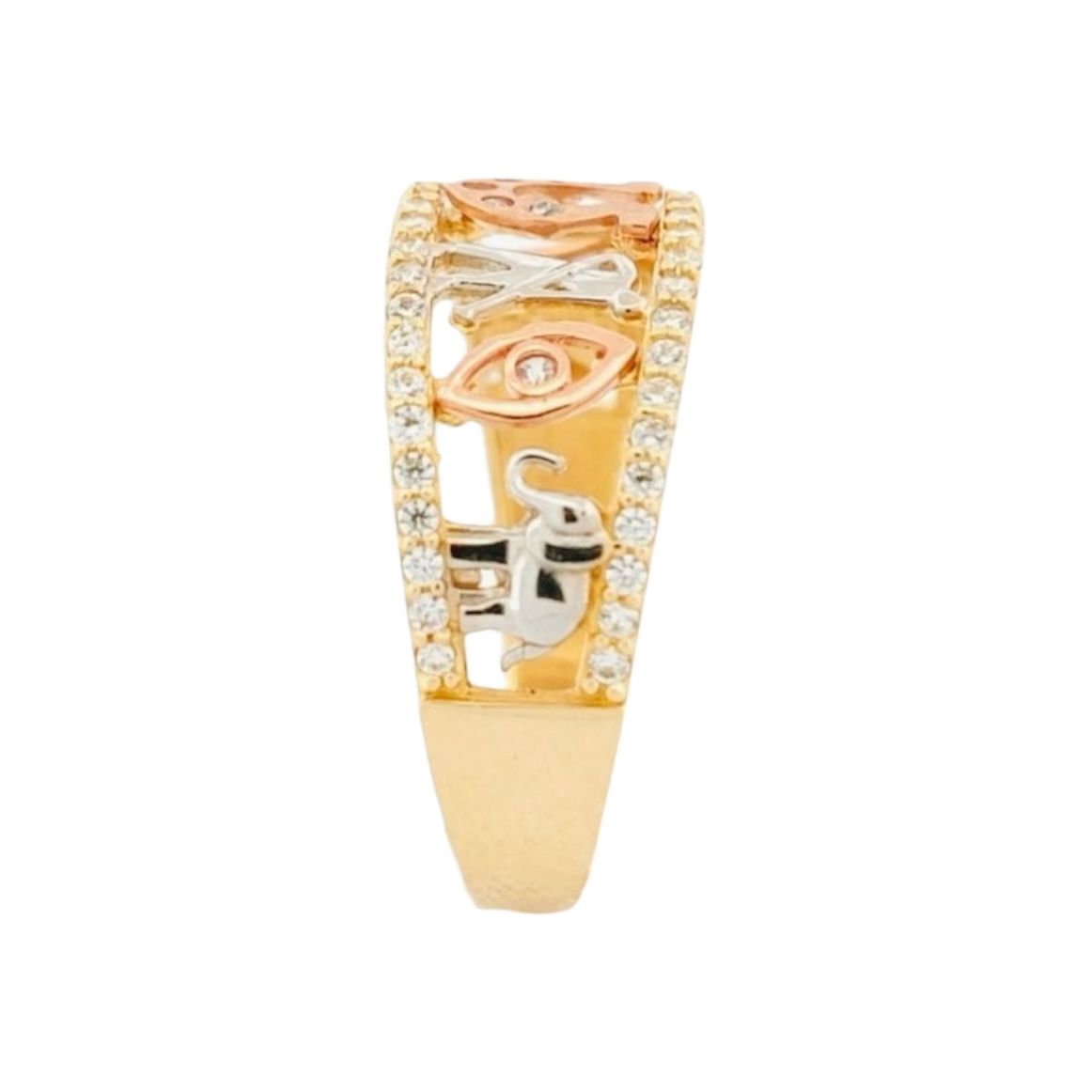 Anillo Suerte Oro Florentino Oro 10 K + Obsequio.