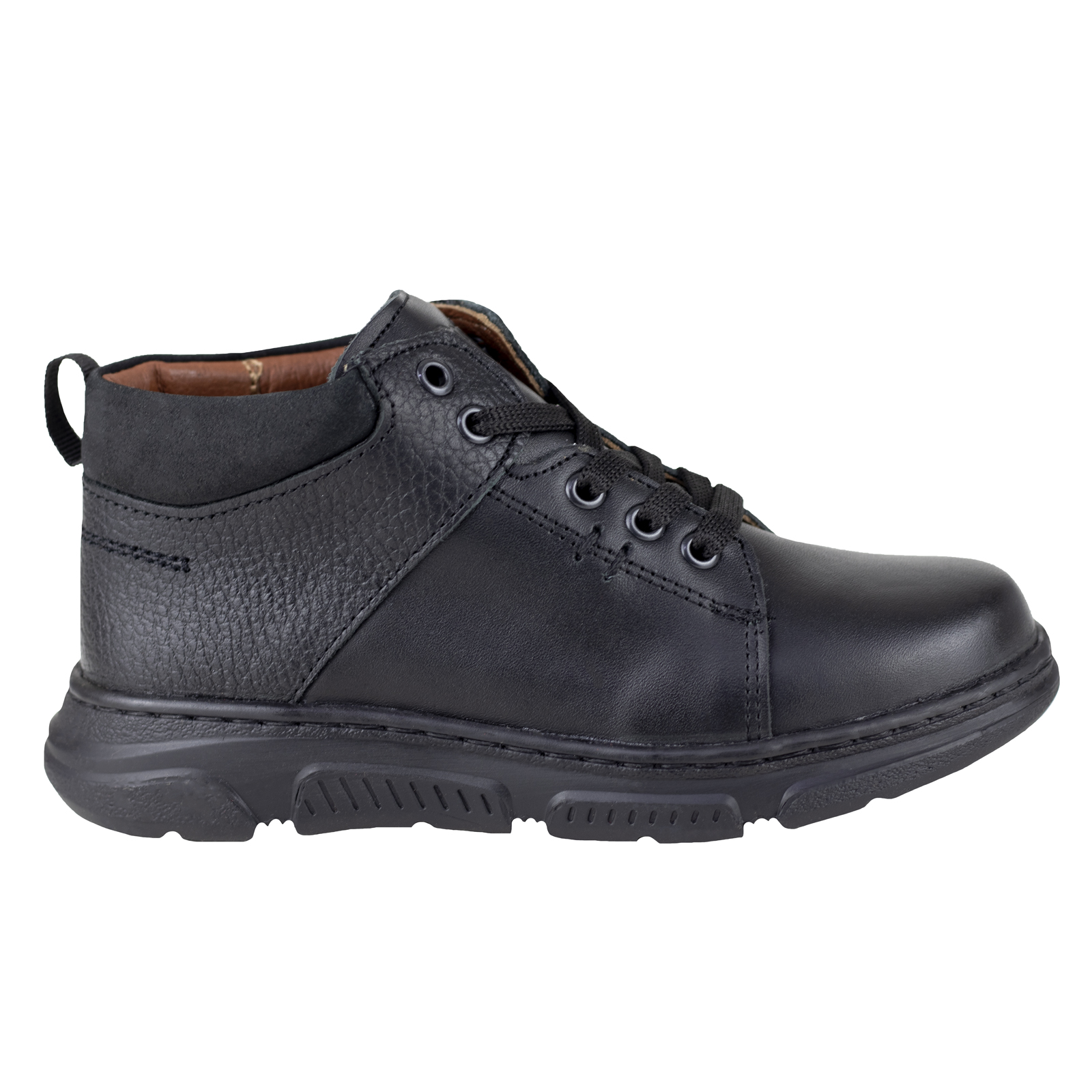 Bota Para Niño Dogi Confor E6326 Italiana Negro Piel 15-17.5