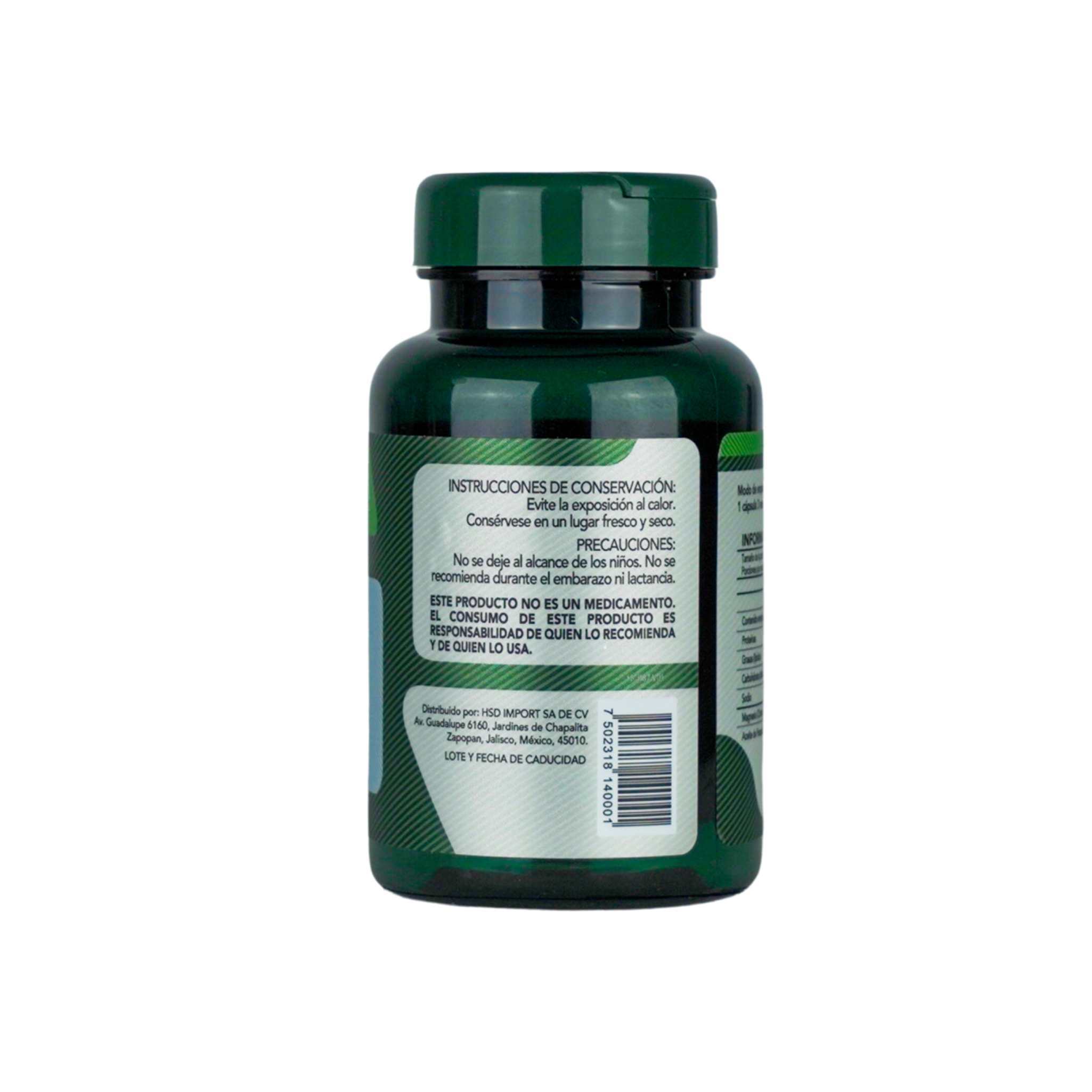 Herbalia Lab, Citrato de Magnesio con Omega 3, Magnesio Ultra Absorbente, Apoyo Muscular y Cognitivo, 90 Cápsulas