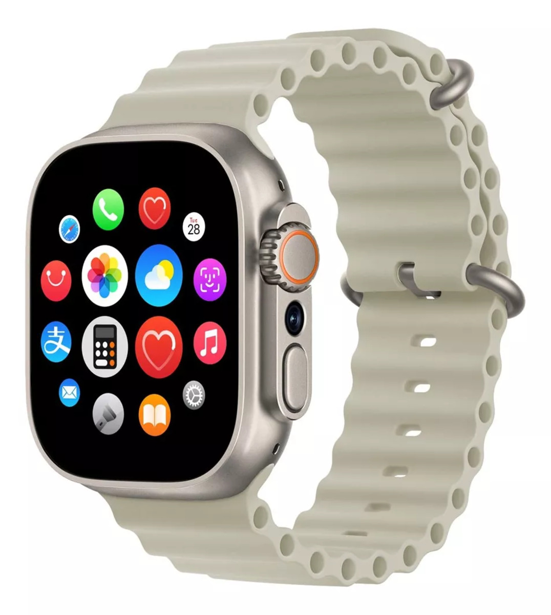 Reloj Android Watch Fralugio HK Ultra One 2GB RAM 16GB ROM  BEIGE 