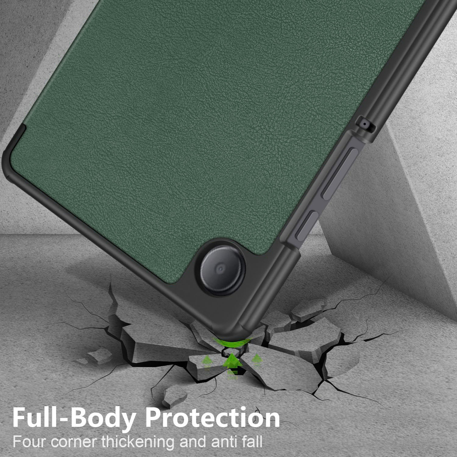 Funda + Teclado + Mouse Para Tablet Galaxy Tab A9 8.7 Sm-x110 (2023) Verde