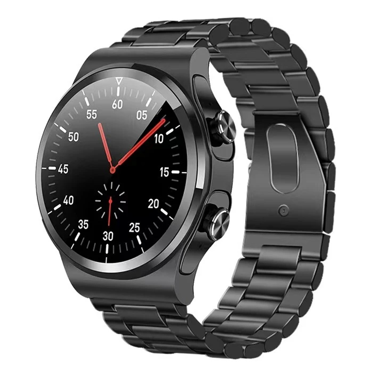 Smart Watch Reloj Inteligente Gt69 Metal 2 En 1 Audífonos Tws NEGRO FRALUGIO.