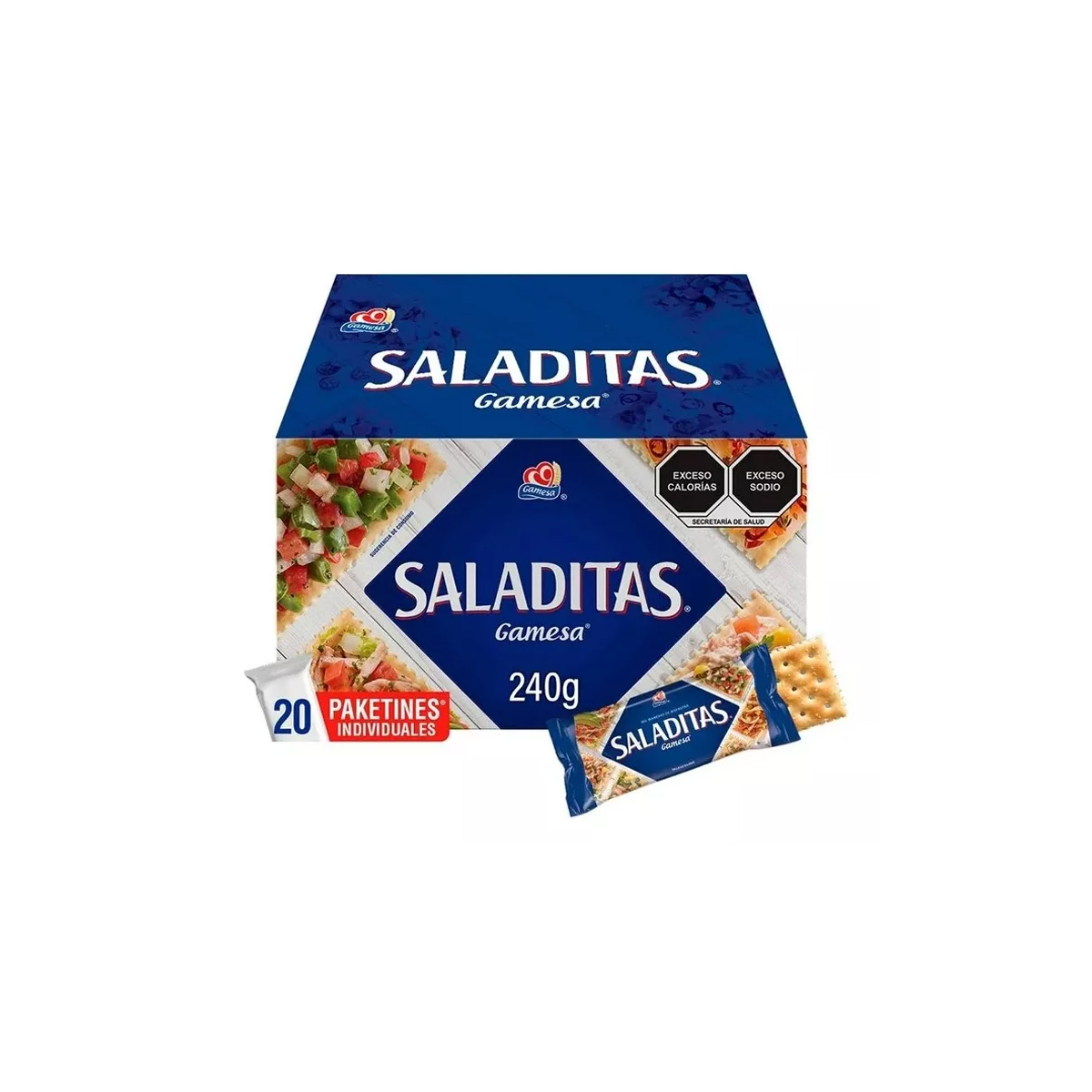 Galletas Gamesa Saladitas 40 Paketines Individuales De 12 G