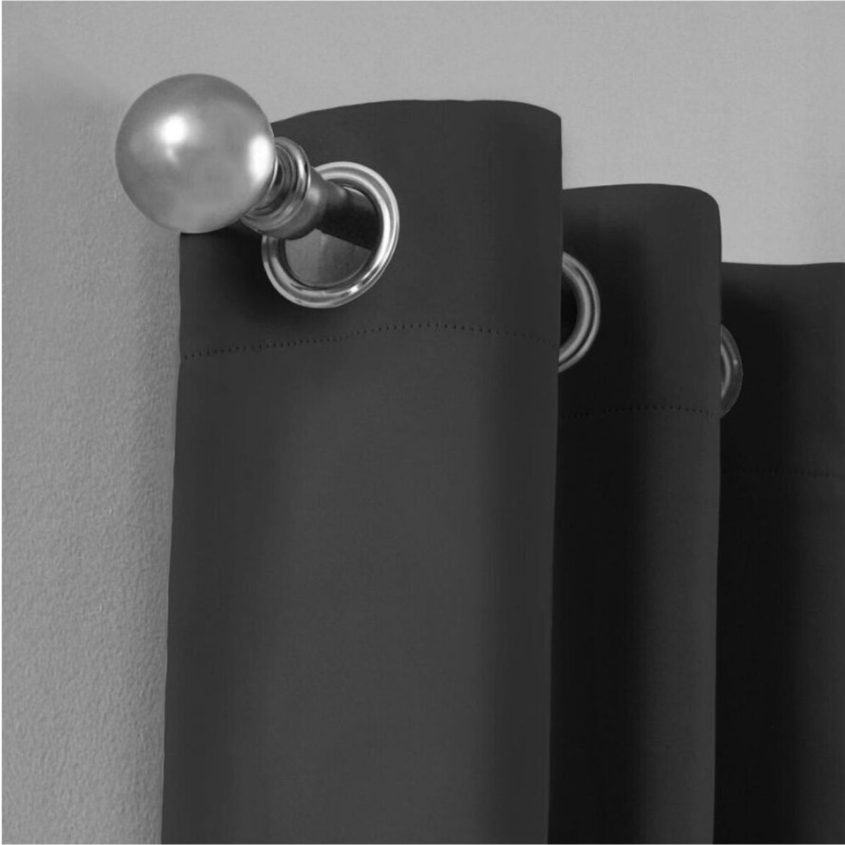 Cortina BlackOut Rebeca - 2 Paneles calidad Premium 95% Oscuridad- 300 x 230 cm de altura - Color Gris Oxford.