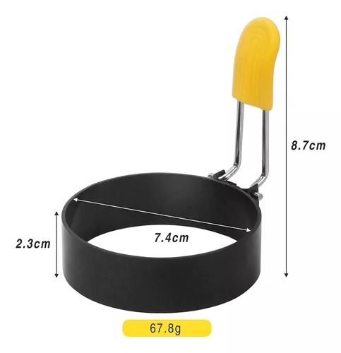 Moldes Anillos De Huevo Frito Acero Inoxidable, 4 Piezas.