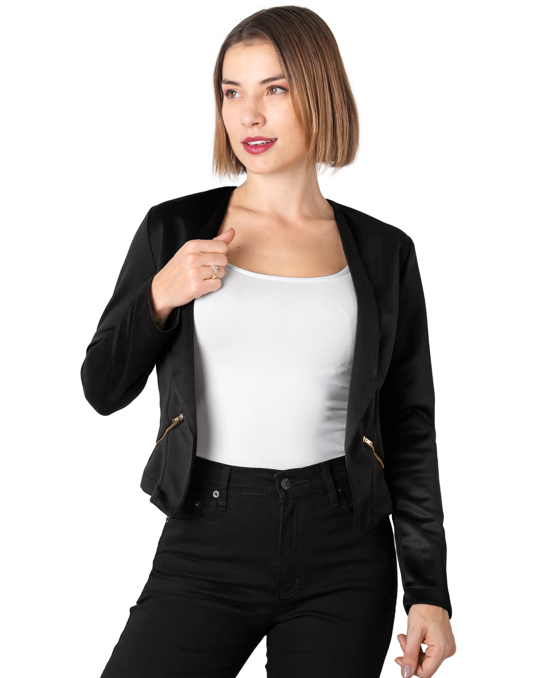 Saco Mujer Formal Blazer Negro Soviet 79300192 