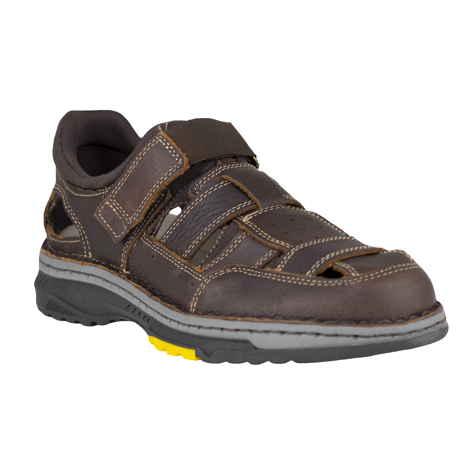Sandalia Outdoor Hombre Huarache Lobo Solo 6517 Brown Piel