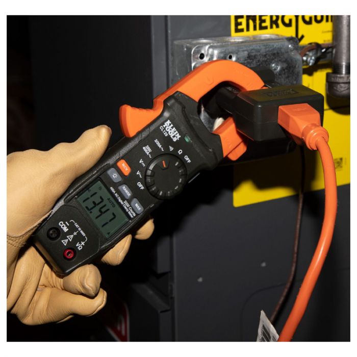 Multímetro digital de gancho de rango automático de 400 A CA CL120 Klein Tools.
