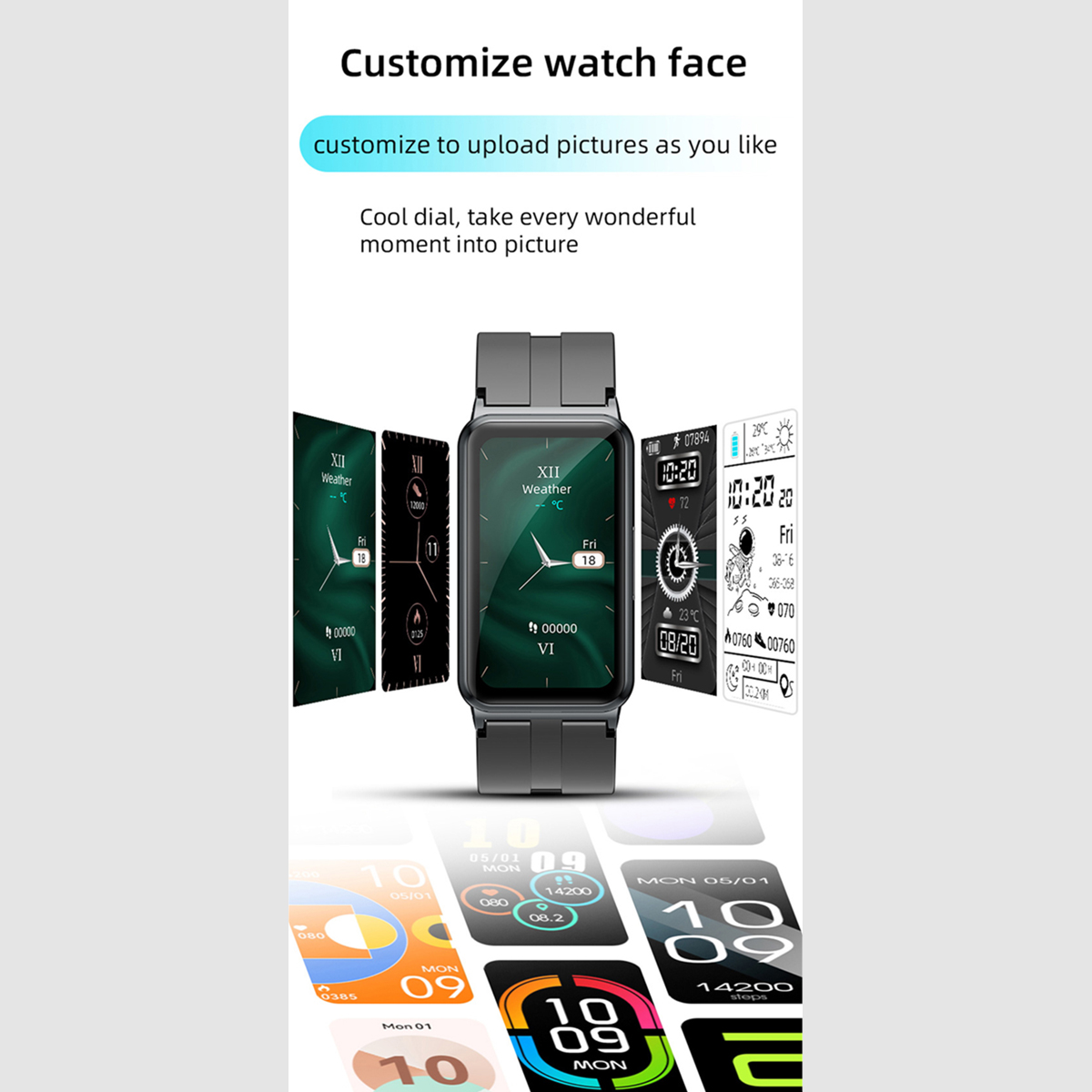 Reloj Inteligente Smartwatch Reloj Ep01 Fralugio Mide Glucosa Ecg Hr Bp ...