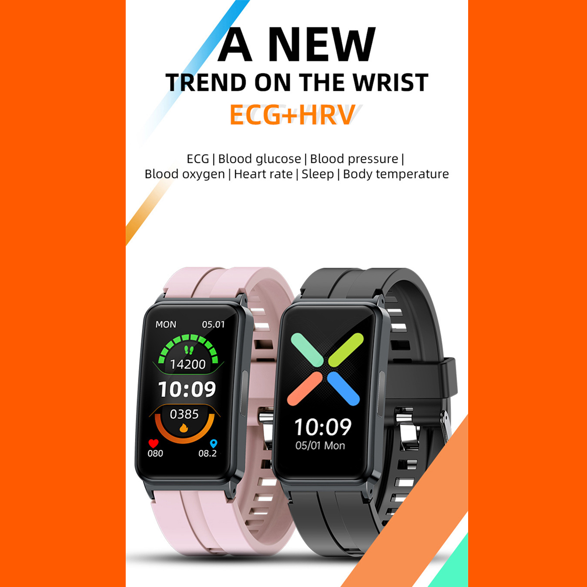 Reloj Inteligente Smartwatch Reloj Ep01 Fralugio Mide Glucosa Ecg Hr Bp ...