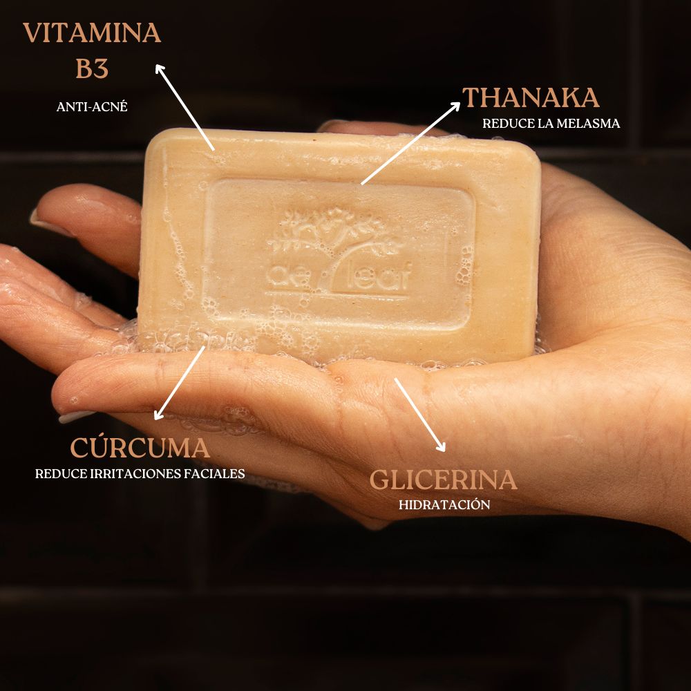 Pack 2 Jabones de Thanaka 50g. Controla y Elimina la Aparición de Acné y Manchas. Nutre y da Vitalidad.