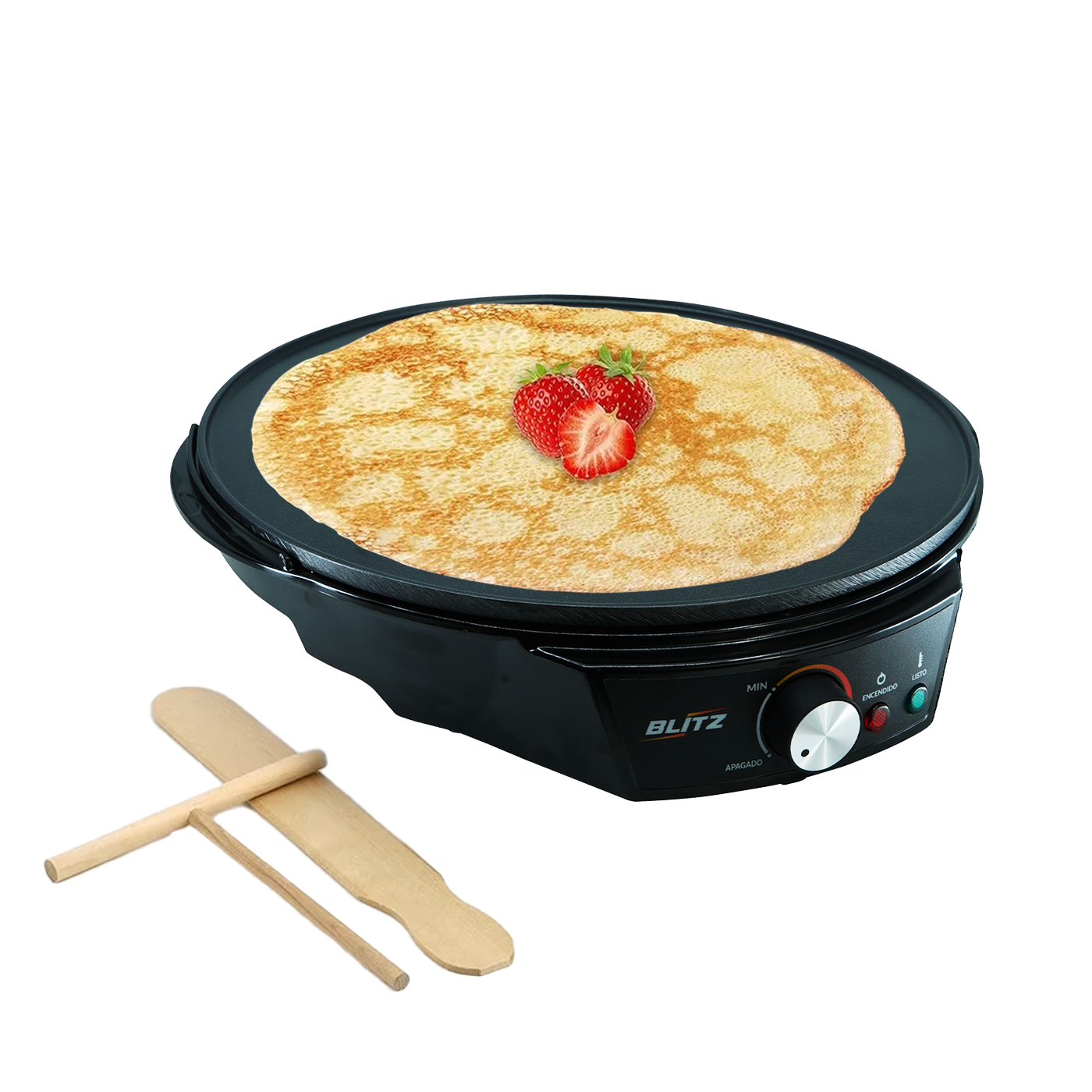 Crepera Electrica De1200 W Blitz De Teflon 