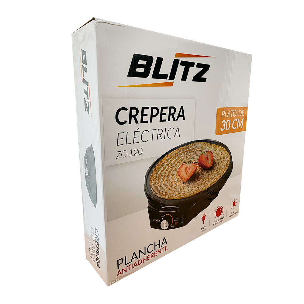 Crepera Electrica De1200 W Blitz De Teflon 