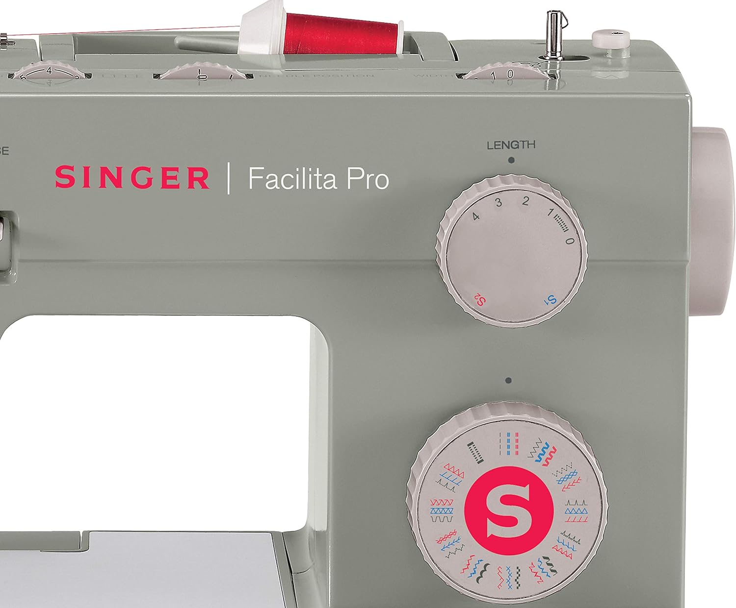 Maquina de coser mecánica heavy duty marca Singer.