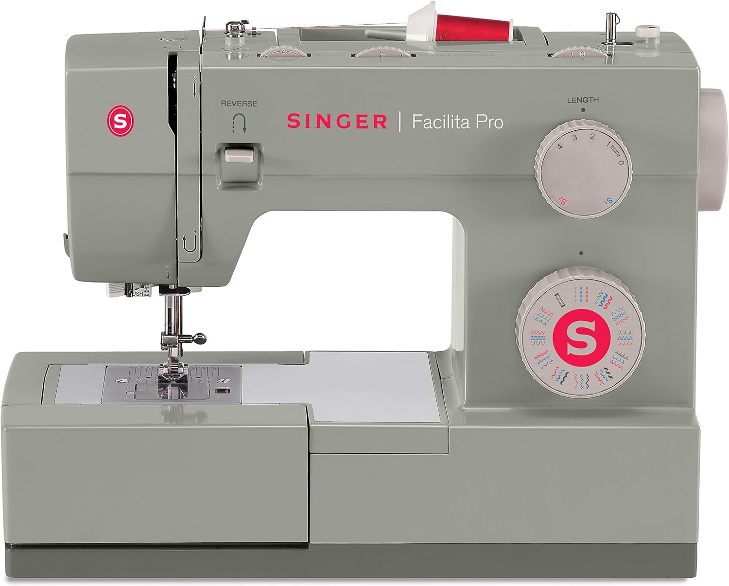 Maquina de coser mecánica heavy duty marca Singer.