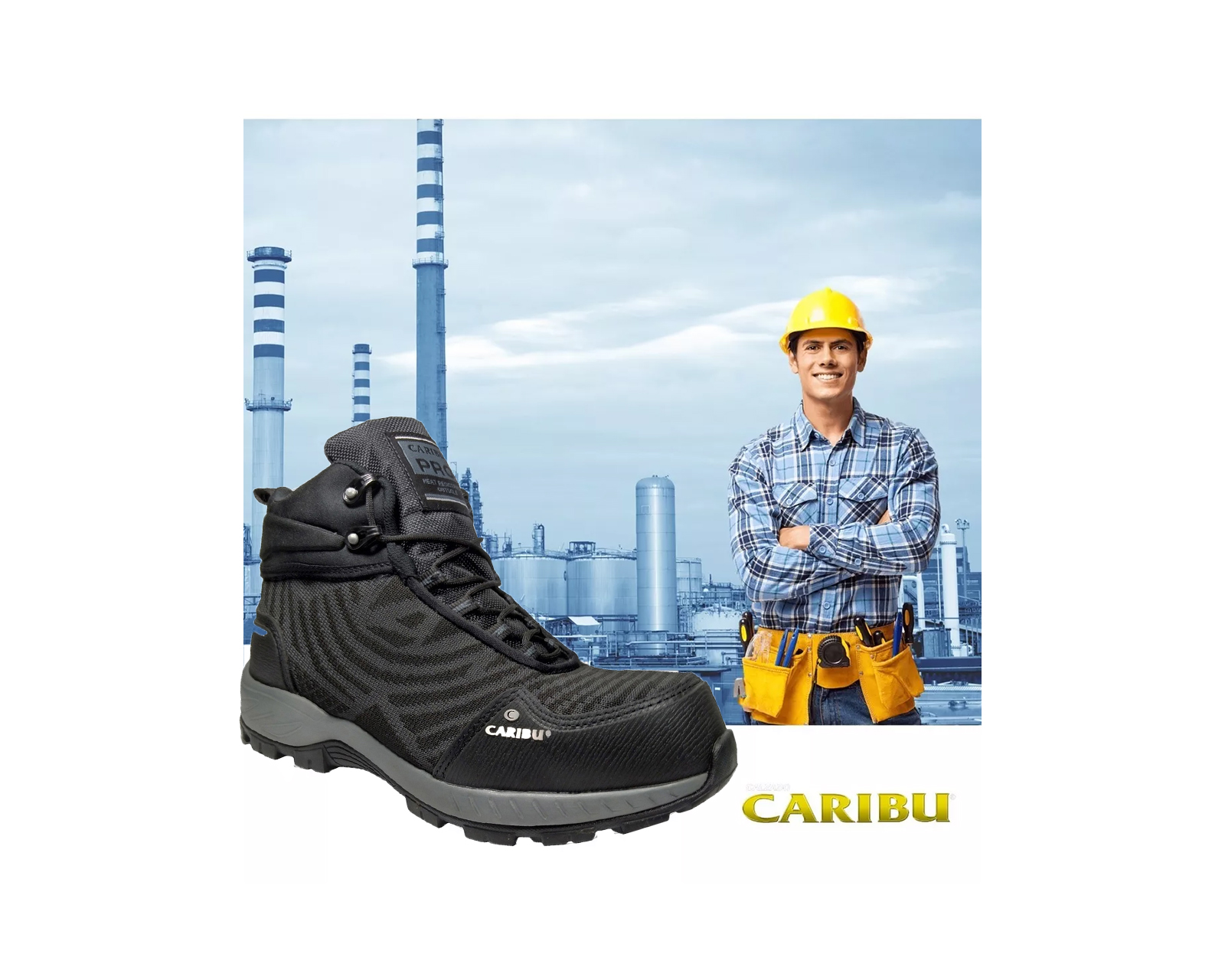 Bota Caribu 340 Industrial Con Casco 