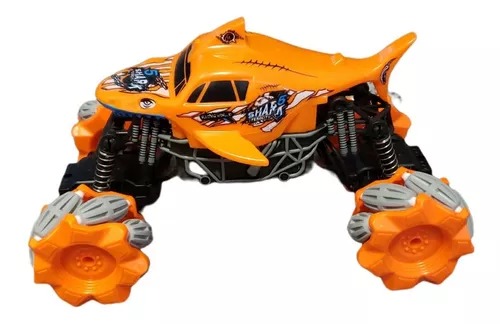 Camioneta Rage Naranja Speed 4x4 R/c Tracción Lateral Luces Sonido.