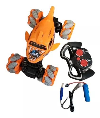 Camioneta Rage Naranja Speed 4x4 R/c Tracción Lateral Luces Sonido.