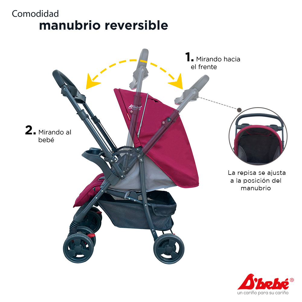 Carriola Sistema de Viaje D'bebé Star Baby Rosa