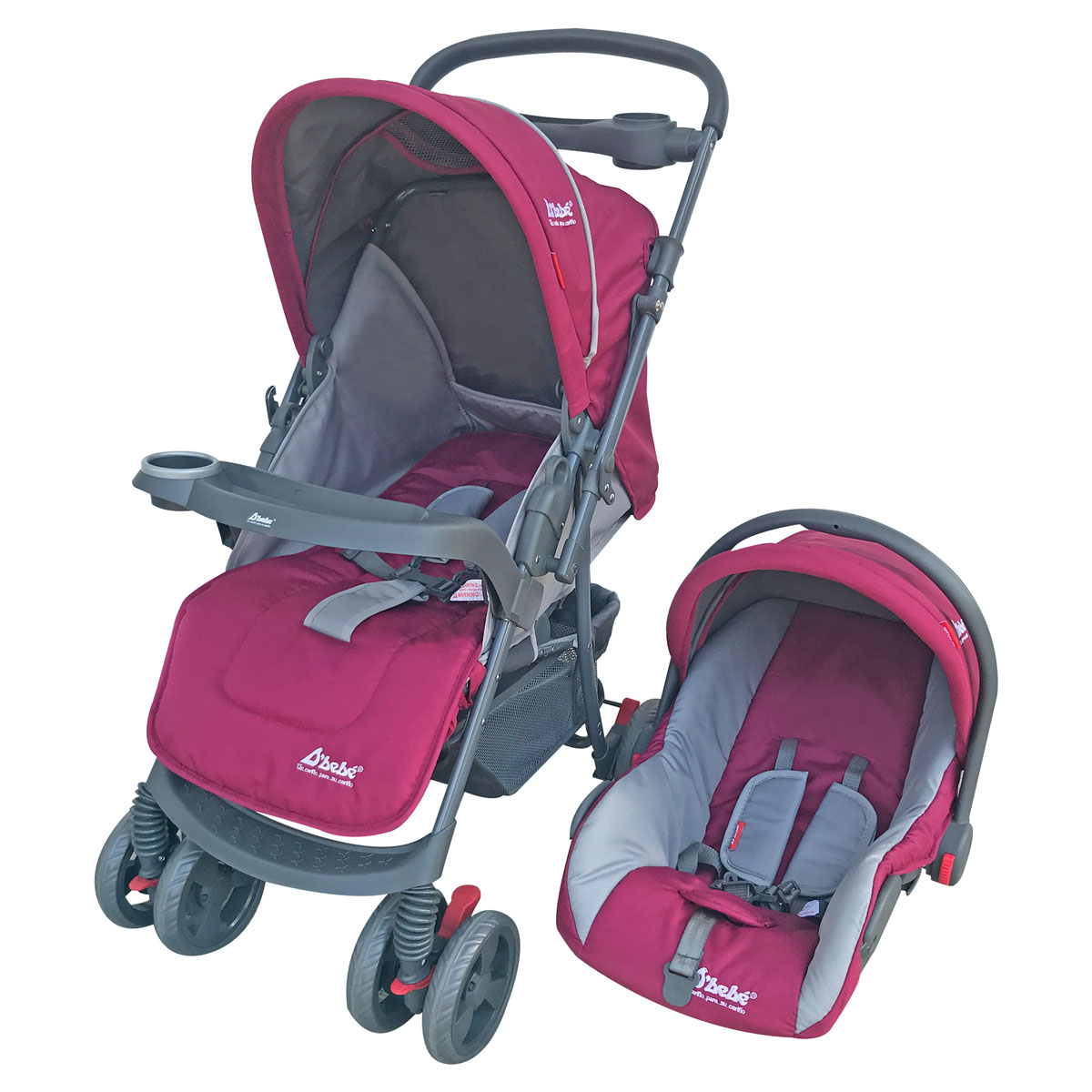 Carriola Sistema de Viaje D'bebé Star Baby Rosa