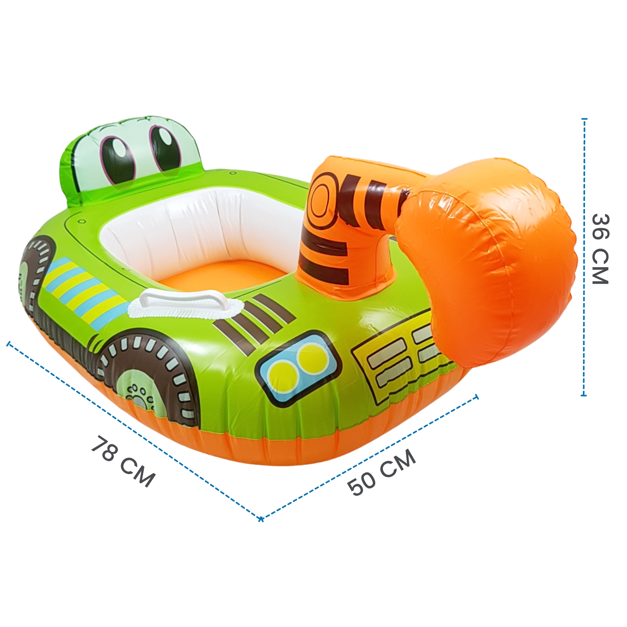 Inflable para Niños Flotador de Alberca Diseño Cochecitos - Verde.