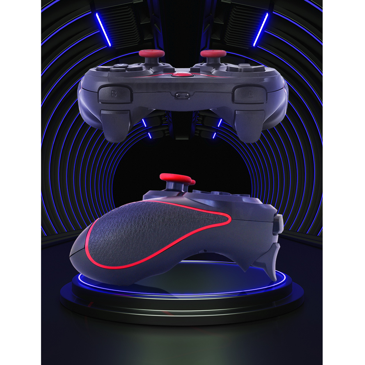 Mando Control Gamepad Archy Joystick Compatible con Android inalámbrico con Bluetooth, Soporte Celular y Agarre cómodo