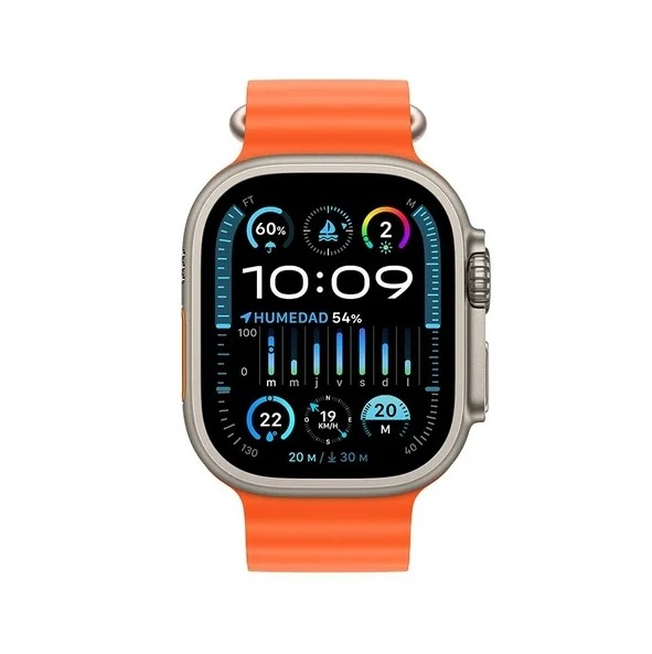 	Apple Watch Ultra OEM 44mm Ocean Band Naranja.