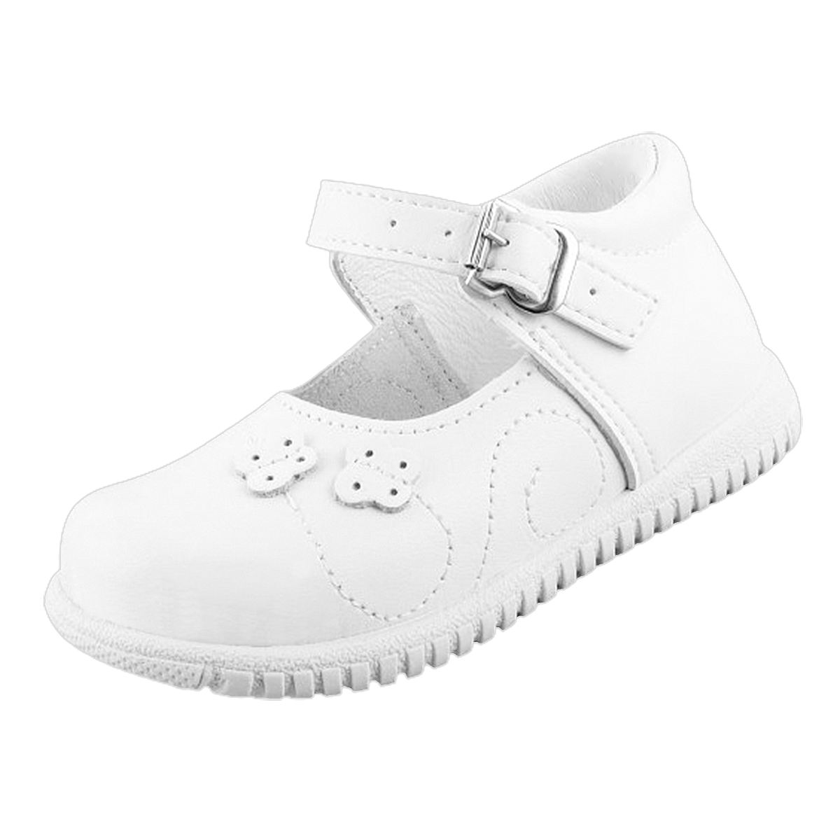 Zapato Niña Bebé Bautizo 100% Piel Arco Ortopédico Cómodo 1035-b.