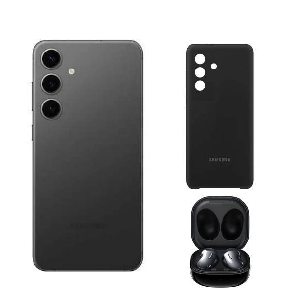 Samsung Galaxy S24 FE Negro 128GB Nuevo Snapsdragon + funda + audifonos .
