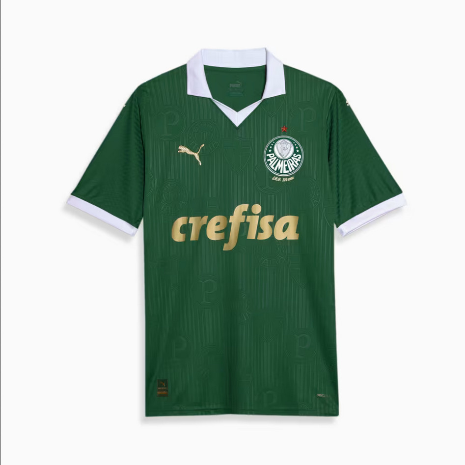 Nuevo! Jersey Palmeiras Brasil 2024/2025 Titular Local Verde Talla S.