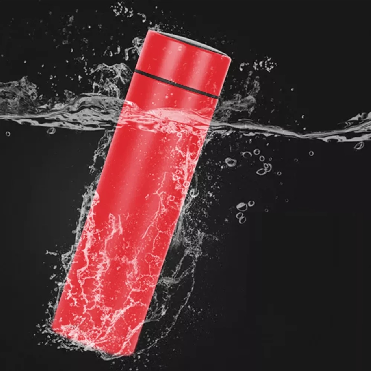 Termo Digital Inteligente De Acero Inoxidable 500ml 4 Pack Rojo.