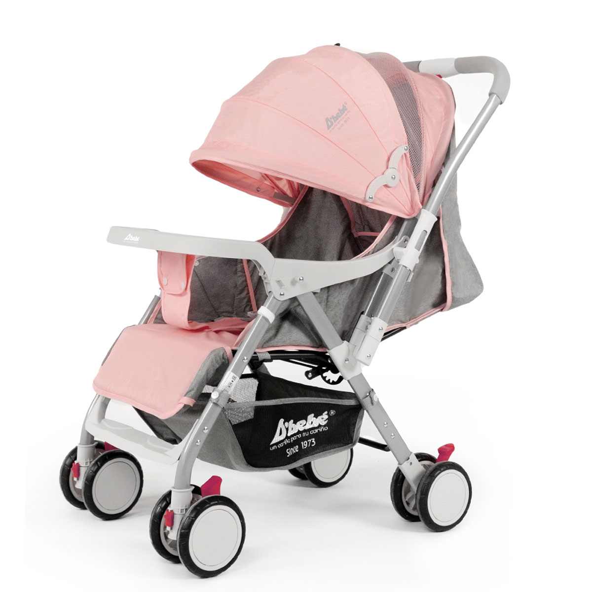 Carriola Reversible D'bebé Baby BM Rosa.