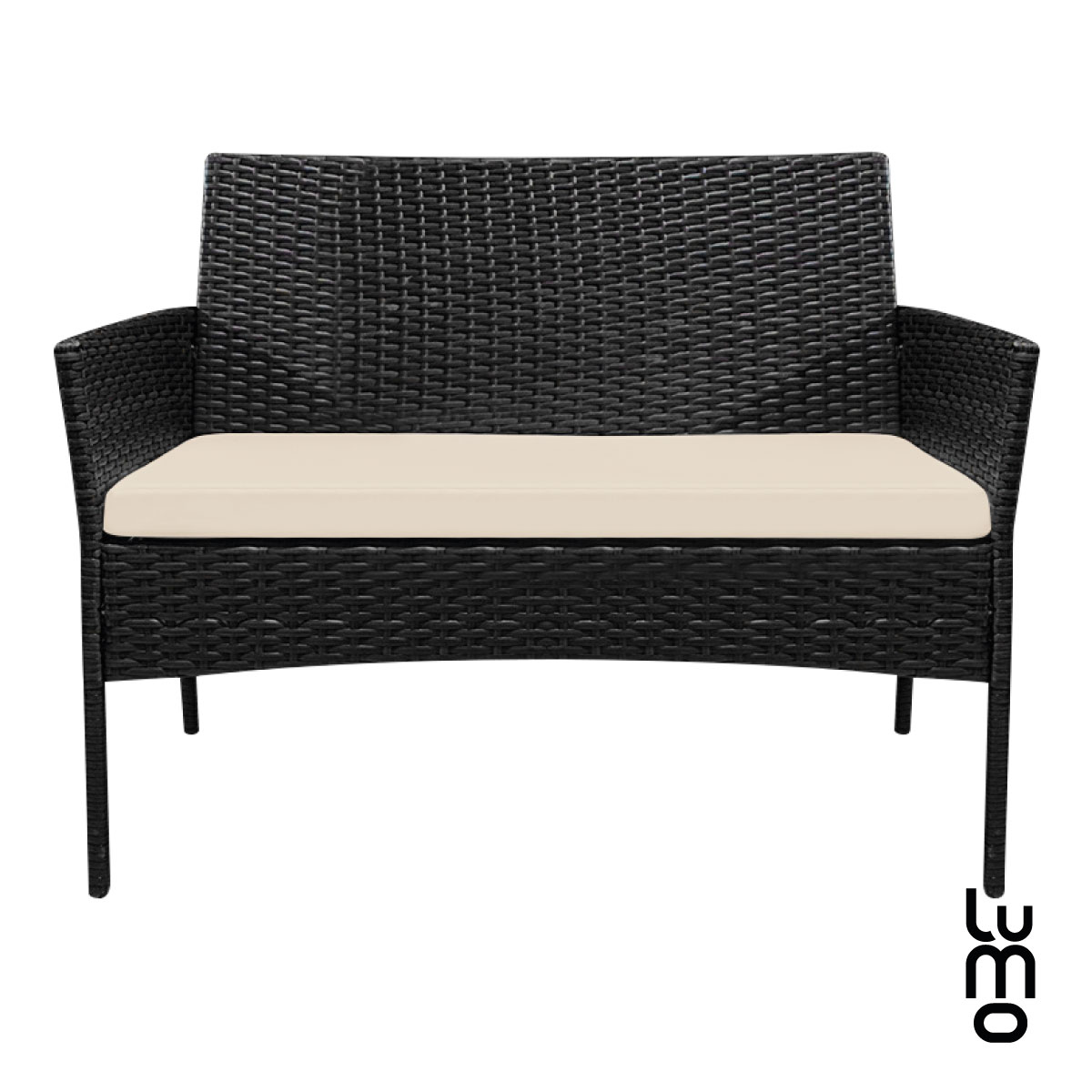 Sala Para Jardin  Exteriores Tipo Rattan 4piezas + Cojines.