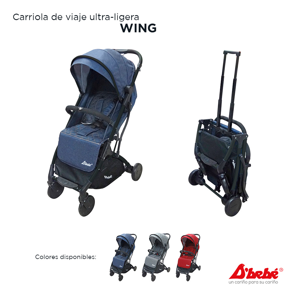 Carriola para Viaje D'bebé Wing Azul.