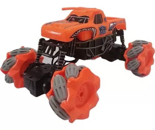 Camioneta Rage Cuerno Naranja Speed 4x4 R/c Tracción Lateral Luces Sonido.
