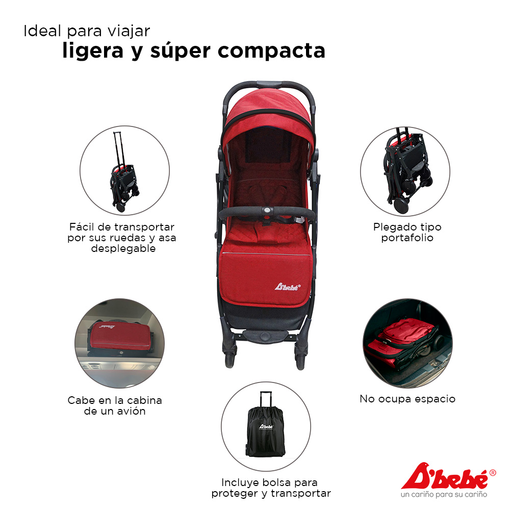 Carriola para Viaje D'bebé Wing Roja.